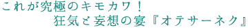 ���ꂪ���ɂ̃L���J���I
���C�Ɩϑz�̉��u�I�e�T�[�l�N�v