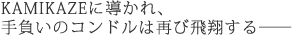 KAMIKAZE�ɓ�����A
�蕉���̃R���h���͍Ăє��Ă���\�\