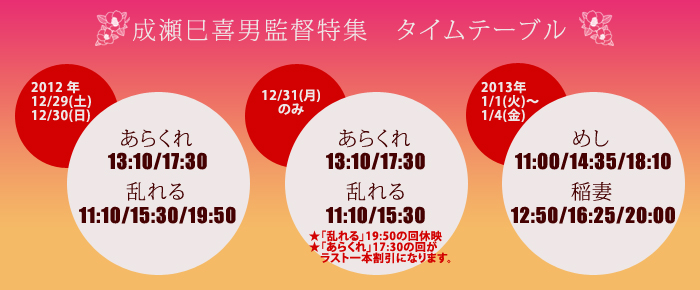 タイムテーブル