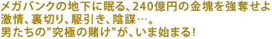 ���K�o���N�̒n���ɖ���A240���~�̋�������D����\�\
����A���؂�A������A�A�d�c�B
�j������