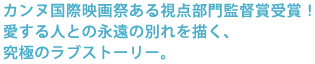 �J���k���ۉf��Ղ��鎋�_����ē܎�܁I
������l�Ƃ̉i���̕ʂ��`���A
���ɂ̃��u�X�g�[���[�B